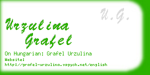 urzulina grafel business card